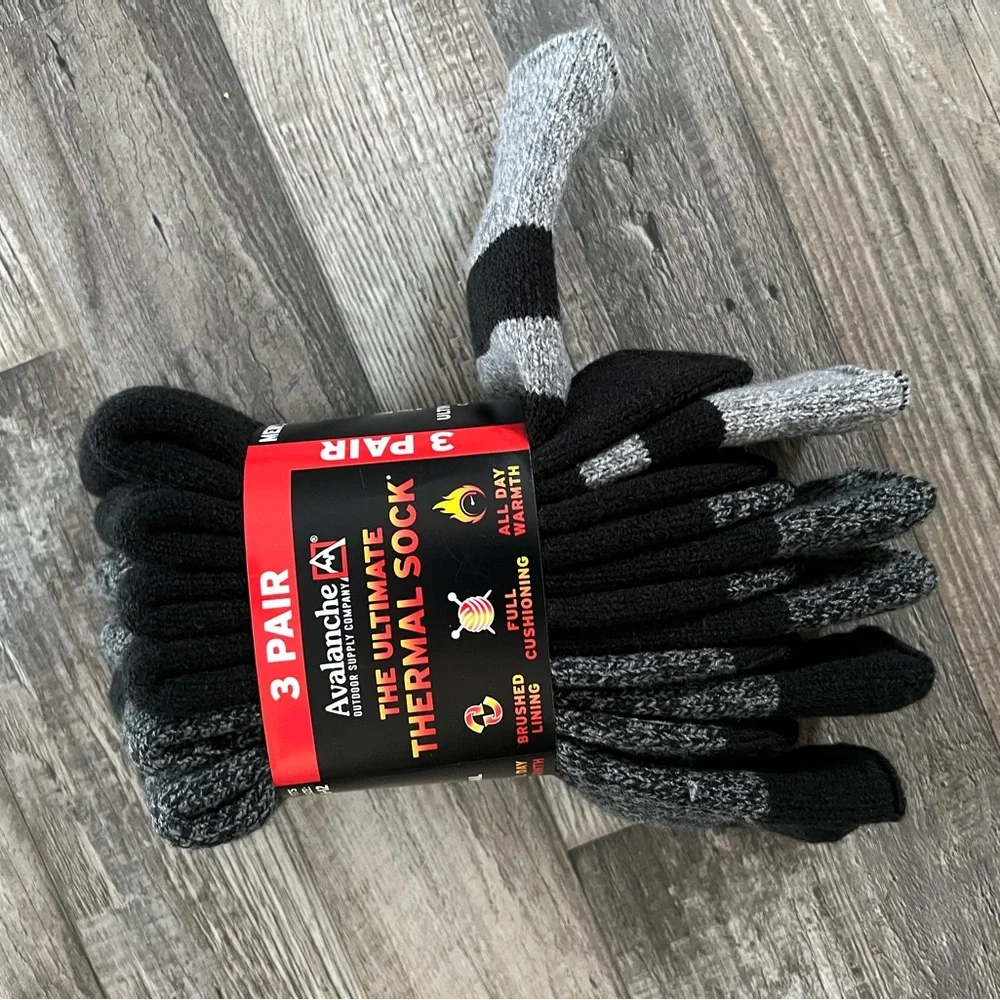 Avalanche Thermal Socks (2) 3pk
